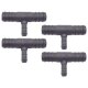 4 x YOU.S Original Schlauchverbinder Zwischenstück RGV Ø 18x18x10 mm - T-Stück Reduzierer