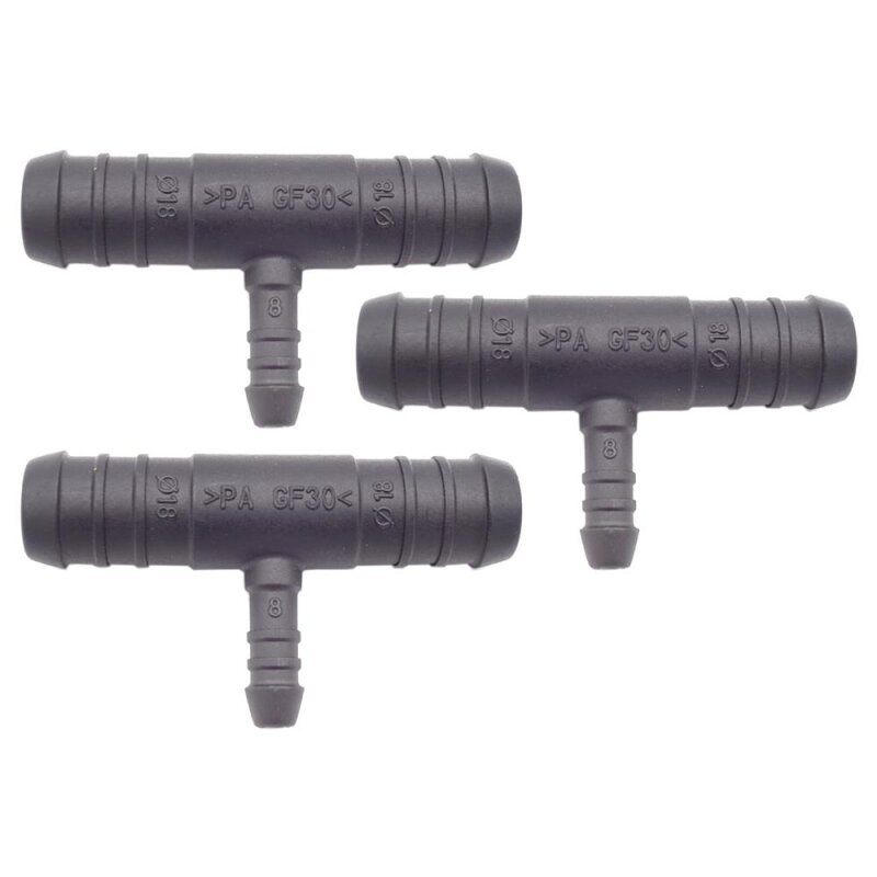 3 x YOU.S Original Schlauchverbinder Zwischenstück RGV Ø 18x18x8 mm - T-Stück Reduzierer