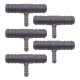 5 x YOU.S Original Schlauchverbinder Zwischenstück RGV Ø 18x18x8 mm - T-Stück Reduzierer