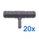 20 x YOU.S Original Schlauchverbinder Zwischenstück RGV Ø 18x18x8 mm - T-Stück Reduzierer