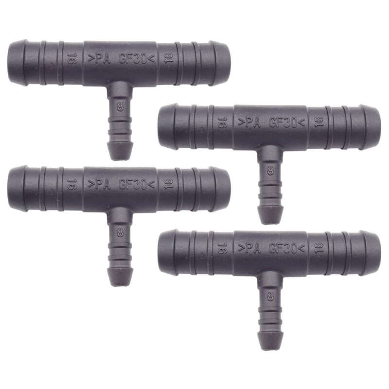 4 x YOU.S Original Schlauchverbinder Zwischenstück RGV Ø 16x16x8 mm - T-Stück Reduzierer