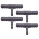 4 x YOU.S Original Schlauchverbinder Zwischenstück RGV Ø 16x16x8 mm - T-Stück Reduzierer