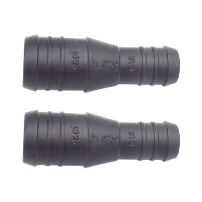 2 x YOU.S Original Schlauchverbinder Zwischenstück RGV Ø 25mm 18mm - Gerade Form - Reduzierer