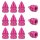 12 Stück YOU.S Ventilkappen Nieten Kappen Abdeckung in Pink für Auto PKW LKW Motorrad Fahrrad