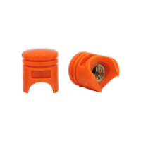 8 Stück YOU.S Ventilkappen Reifenventile Kunststoff Orange für Auto PKW LKW Motorrad Fahrrad