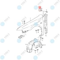 100 x YOU.S Original Karosserie Federmutter kompatibel...