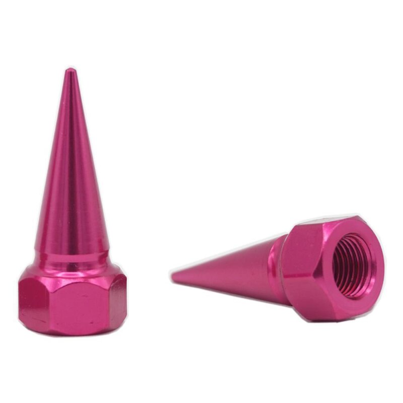 2 Stück YOU.S Ventilkappen Reifenventile Spike in Rosa für Auto PKW LKW Motorrad Fahrrad