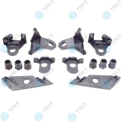 YOU.S Original Scheinwerferhalter Reparatursatz Vorne Links + Rechts kompatibel mit VW kompatibel mit Passat (36_) (3B5) - 3AA998225 - 3AA998226