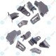YOU.S Original Scheinwerferhalter Reparatursatz Vorne Links + Rechts kompatibel mit Nissan kompatibel mit Qashqai II