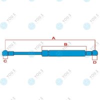2 x YOU.S Gasfeder für Fendt Farmer Favorit GT -...