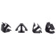 30 x YOU.S Original Dachhimmel Zierleisten Befestigungsclips Clips kompatibel mit Ford kompatibel mit Seat kompatibel mit VW - 7M0868563