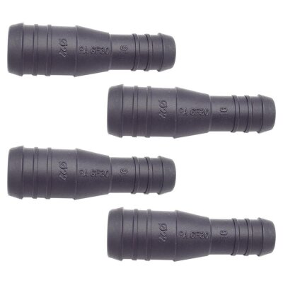 4 x YOU.S Original Schlauchstutzen Verbindungsstück RGV Ø 20mm 14mm - Gerade Form - Reduzierer
