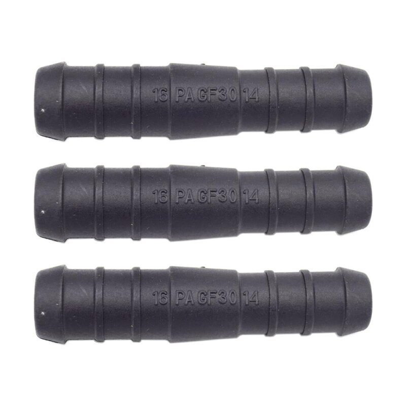3 x YOU.S Original Schlauchstutzen Verbindungsstück RGV Ø 16mm 14mm - Gerade Form - Reduzierer