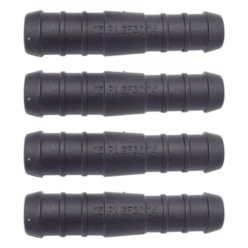 4 x YOU.S Original Schlauchstutzen Verbindungsstück RGV Ø 16mm 14mm - Gerade Form - Reduzierer
