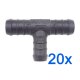 20 x YOU.S Original Schlauchverbinder Zwischenstück RGV Ø 16x16x14 mm - T-Stück Reduzierer