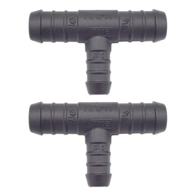 2 x YOU.S Original Schlauchverbinder Zwischenstück RGV Ø 16x16x12 mm - T-Stück Reduzierer
