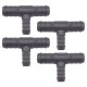 4 x YOU.S Original Schlauchverbinder Zwischenstück RGV Ø 16x16x12 mm - T-Stück Reduzierer