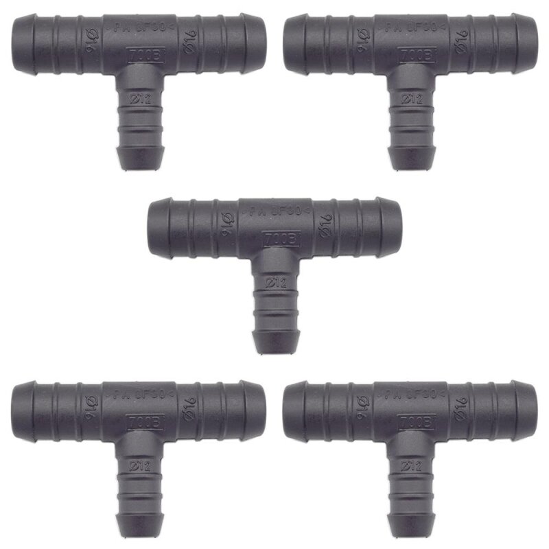 5 x YOU.S Original Schlauchverbinder Zwischenstück RGV Ø 16x16x12 mm - T-Stück Reduzierer
