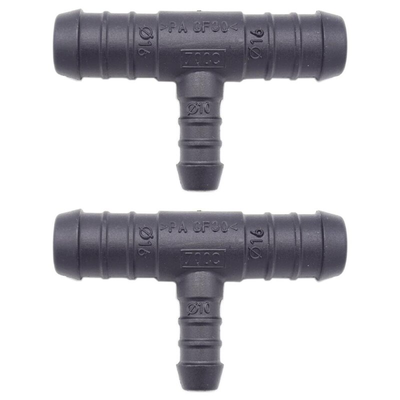 2 x YOU.S Original Schlauchverbinder Zwischenstück RGV Ø 16x16x10 mm - T-Stück Reduzierer