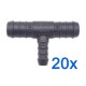 20 x YOU.S Original Schlauchverbinder Zwischenstück RGV Ø 16x16x10 mm - T-Stück Reduzierer