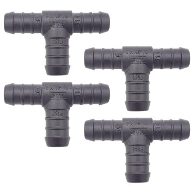 4 x YOU.S Original Schlauchverbinder Zwischenstück RGV Ø 14x16x14 mm - T-Stück Reduzierer