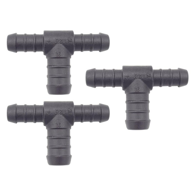 3 x YOU.S Original Schlauchverbinder Zwischenstück RGV Ø 12x16x12 mm - T-Stück Reduzierer
