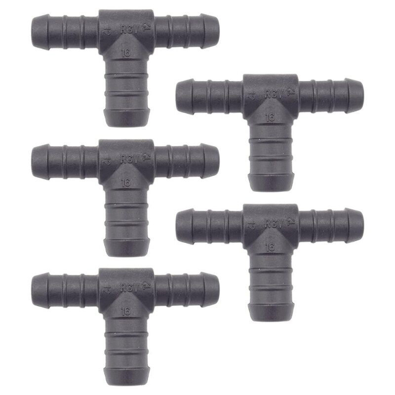 5 x YOU.S Original Schlauchverbinder Zwischenstück RGV Ø 12x16x12 mm - T-Stück Reduzierer