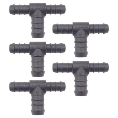 5 x YOU.S Original Schlauchverbinder Zwischenstück RGV Ø 12x16x12 mm - T-Stück Reduzierer