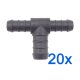 20 x YOU.S Original Schlauchverbinder Zwischenstück RGV Ø 12x16x12 mm - T-Stück Reduzierer