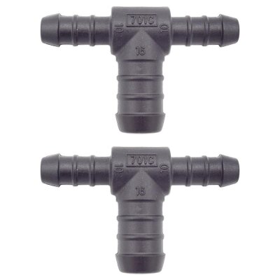 2 x YOU.S Original Schlauchverbinder Zwischenstück RGV Ø 10x16x10 mm - T-Stück Reduzierer