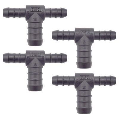 4 x YOU.S Original Schlauchverbinder Zwischenstück RGV Ø 10x16x10 mm - T-Stück Reduzierer
