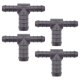 4 x YOU.S Original Schlauchverbinder Zwischenstück RGV Ø 10x16x10 mm - T-Stück Reduzierer