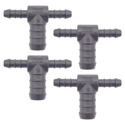 4 x YOU.S Original Schlauchverbinder Zwischenstück RGV Ø 8x16x8 mm - T-Stück Reduzierer