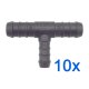 10 x YOU.S Original Schlauchverbinder Zwischenstück RGV Ø 14x10x14 mm - T-Stück Reduzierer