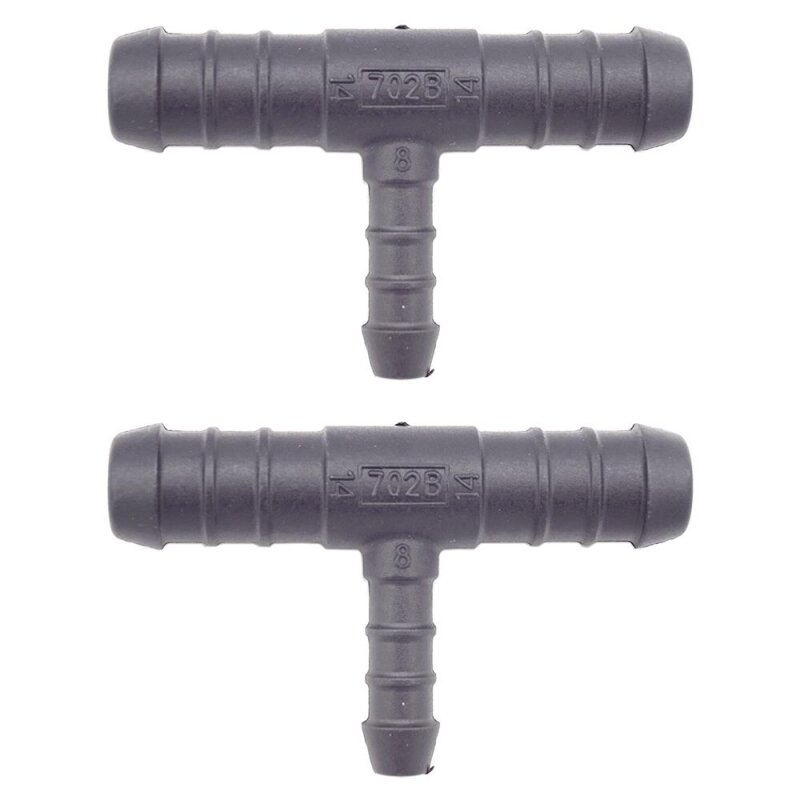 2 x YOU.S Original Schlauchverbinder Zwischenstück RGV Ø 14x8x14 mm - T-Stück Reduzierer