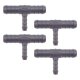 4 x YOU.S Original Schlauchverbinder Zwischenstück RGV Ø 14x8x14 mm - T-Stück Reduzierer