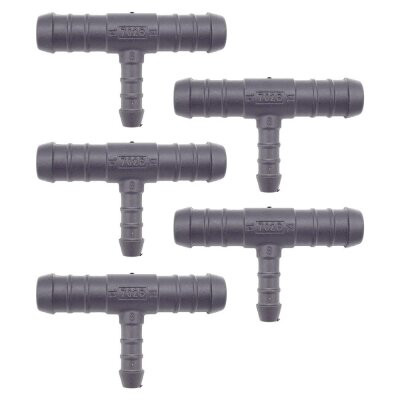 5 x YOU.S Original Schlauchverbinder Zwischenstück RGV Ø 14x8x14 mm - T-Stück Reduzierer