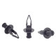 40 x YOU.S Original Radkasten Schraubnieten Stoßstange Clips kompatibel mit Honda kompatibel mit Mazda kompatibel mit Nissan - 63844-01A00