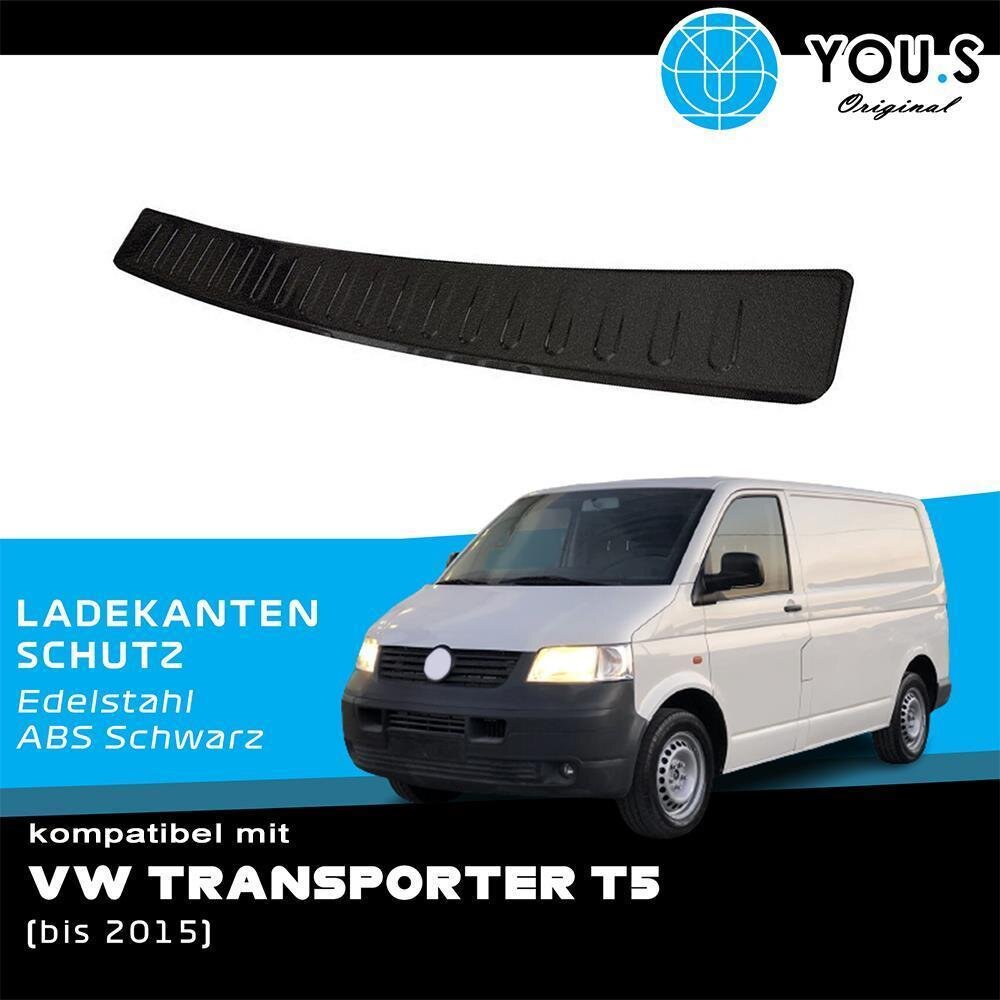 Ladekantenschutz für VW T5 schwarze Kunststoffstoßstange