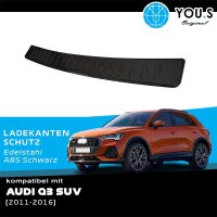 YOU.S Original Ladekantenschutz Schutzleiste ABS Kunststoff Schwarz kompatibel mit Audi Q3 SUV ab Bj. 2011-2016