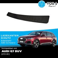 YOU.S Original Ladekantenschutz Schutzleiste ABS Kunststoff Schwarz kompatibel mit Audi Q7 SUV ab Bj. 2018
