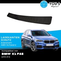 YOU.S Original Ladekantenschutz Schutzleiste ABS Kunststoff Schwarz kompatibel mit BMW X1 F48 ab Bj. 2015