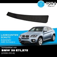 YOU.S Original Ladekantenschutz Schutzleiste ABS Kunststoff Schwarz kompatibel mit BMW X6 E71 E72 ab Bj. 2008-2014