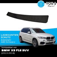 YOU.S Original Ladekantenschutz Schutzleiste ABS Kunststoff Schwarz kompatibel mit BMW X5 SUV F15 F85 ab Bj. 2013-2018