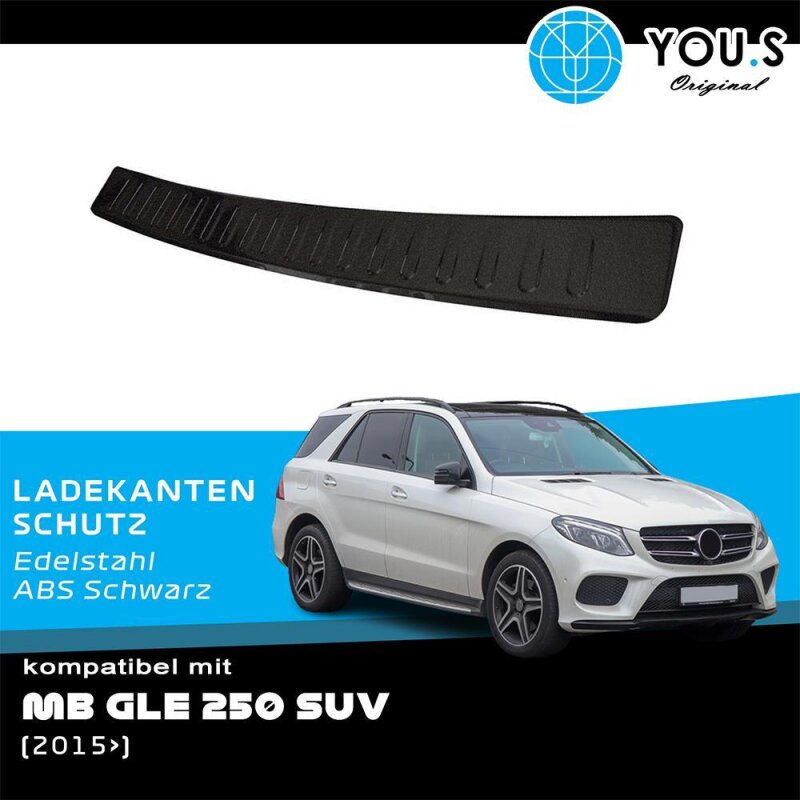 YOU.S Original Ladekantenschutz Schutzleiste ABS Kunststoff Schwarz kompatibel mit Mercedes-Benz GLE SUV C292 ab Bj. 2015