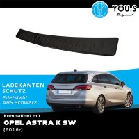 YOU.S Original Ladekantenschutz Schutzleiste ABS Kunststoff Schwarz kompatibel mit Opel Astra K ab Bj. 2016