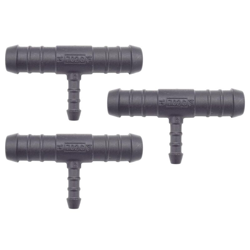 3 x YOU.S Original Schlauchverbinder Zwischenstück RGV Ø 14x6x14 mm - T-Stück Reduzierer