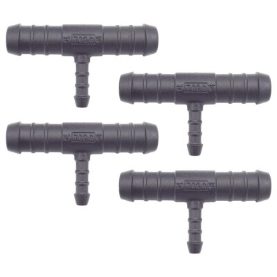 4 x YOU.S Original Schlauchverbinder Zwischenstück RGV Ø 14x6x14 mm - T-Stück Reduzierer