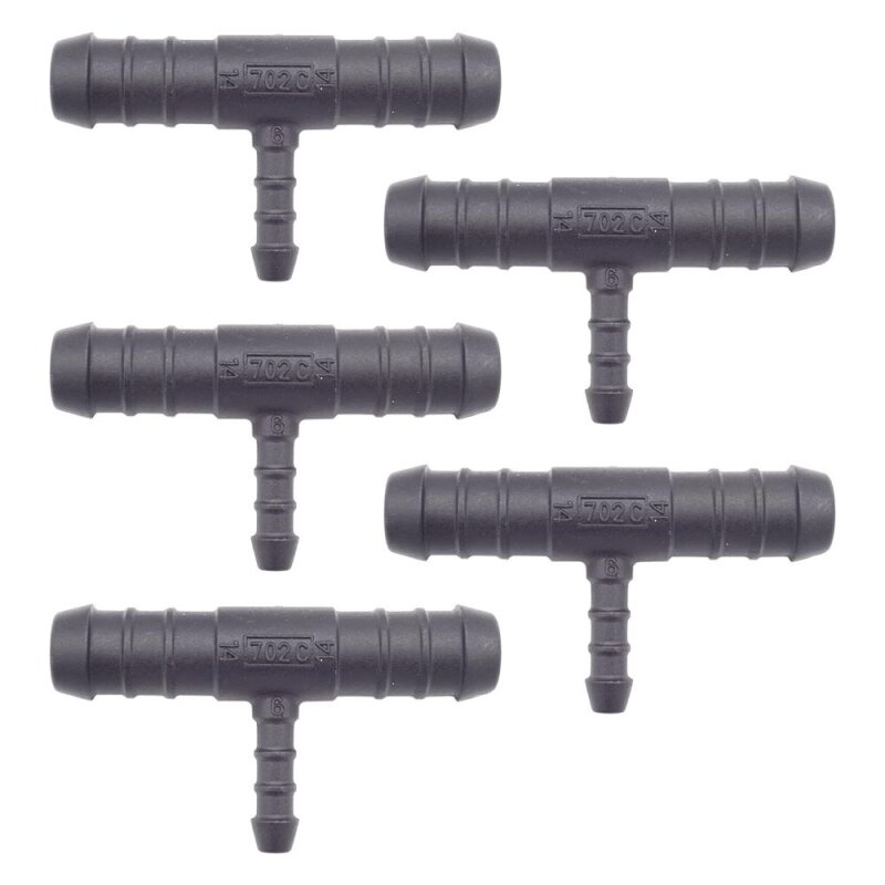 5 x YOU.S Original Schlauchverbinder Zwischenstück RGV Ø 14x6x14 mm - T-Stück Reduzierer