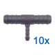 10 x YOU.S Original Schlauchverbinder Zwischenstück RGV Ø 14x6x14 mm - T-Stück Reduzierer